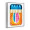 Stupell Industries Blue & Orange Canned Sardines Framed Giclee, design by Lil' Rue
